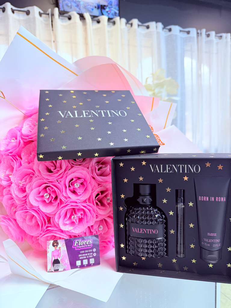 HOMBRES VALENTINO BORN IN ROMA EAU DE TOILETTE SET DE 3PCS 75ML