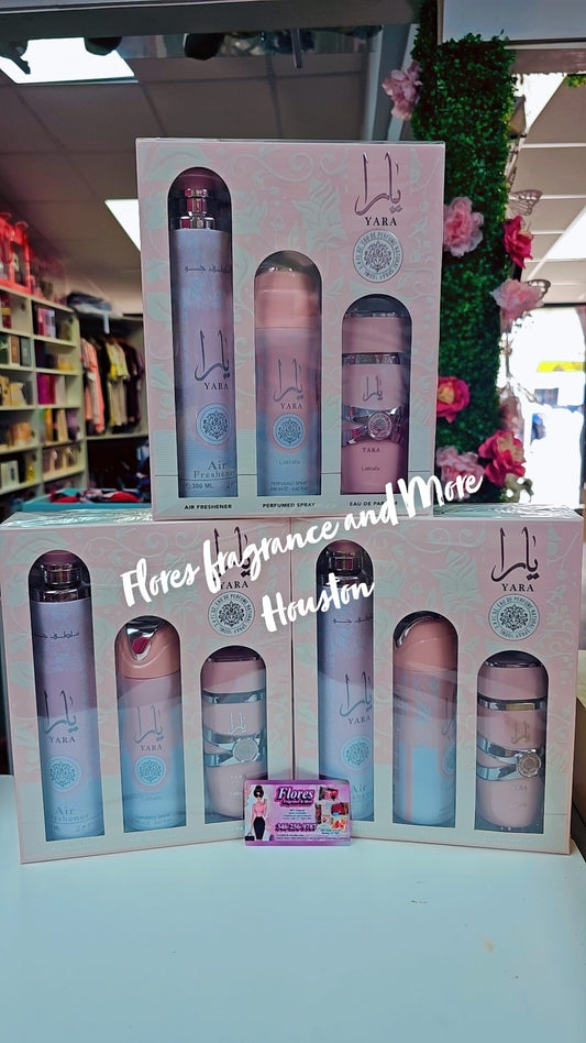 Yara by Lattafa Perfumes is a Amber Vanilla fragrance for women. Yara was launched in 2020. Top notes are Orchid, Heliotrope and Tangerine; middle notes are Gourmand Accord and Tropical Fruits; base notes are Vanilla, Musk and Sandalwood.