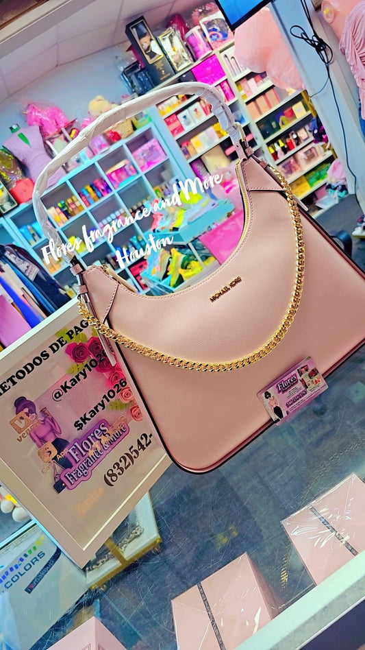 BOLSA MK ESTILO MEDIA LUNA PINK