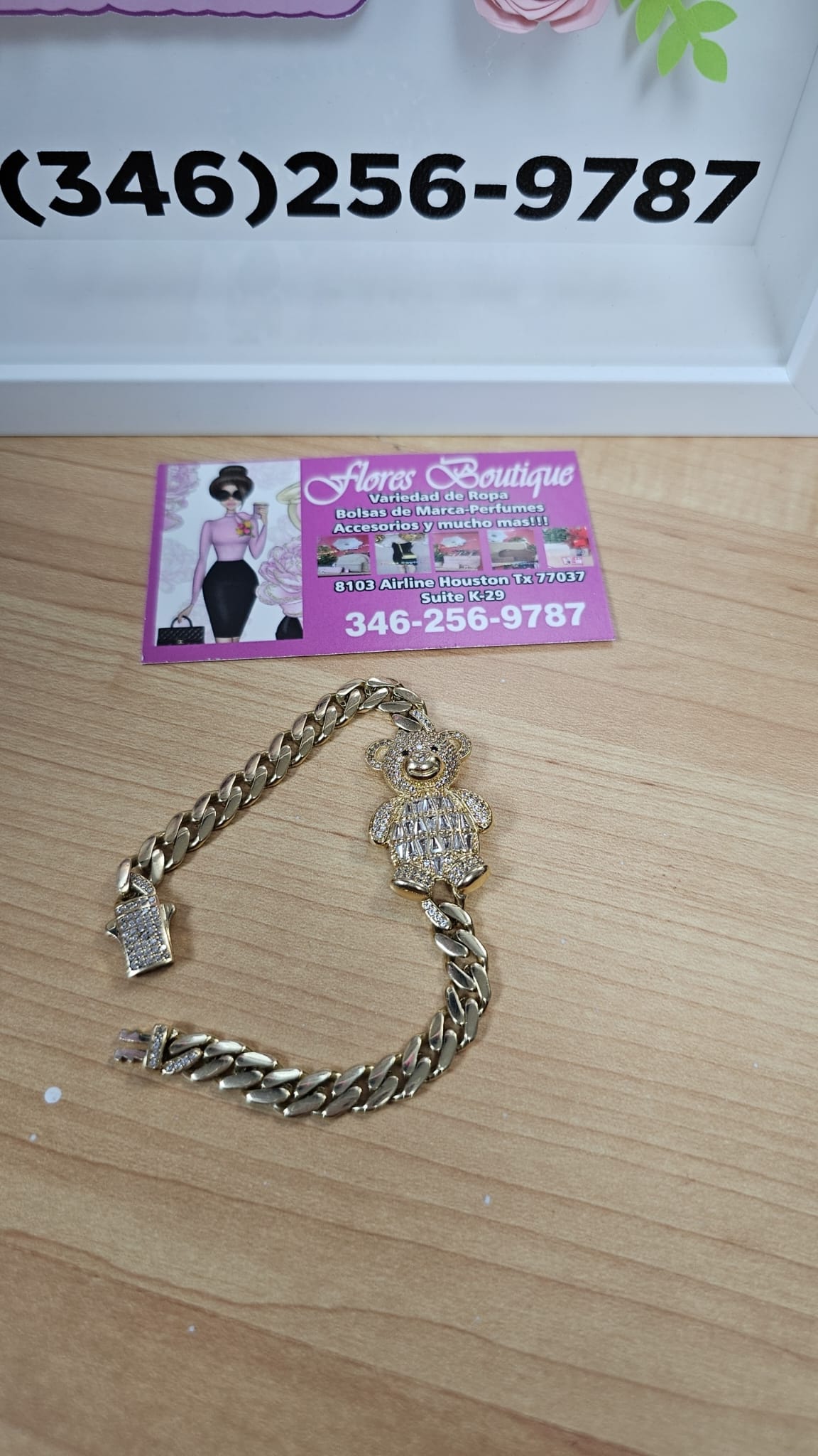 Gold Bear bracelet