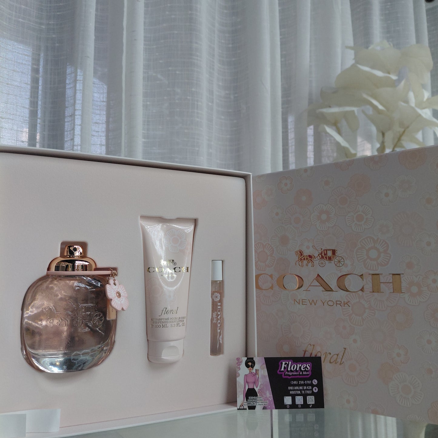 SET "FLORAL" COACH